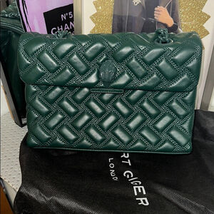Kurt Geiger Dark Green Kensington Drench EUC